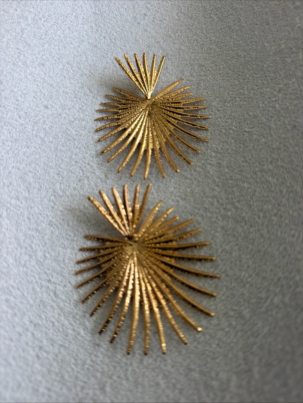 Gold Sunburst Drop Earrings - Women Jewelry